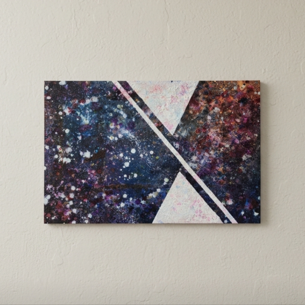 HANDCRAFTED Abstract Painting HANDMADE Wall Art Decor HANDPAINTED Artwork